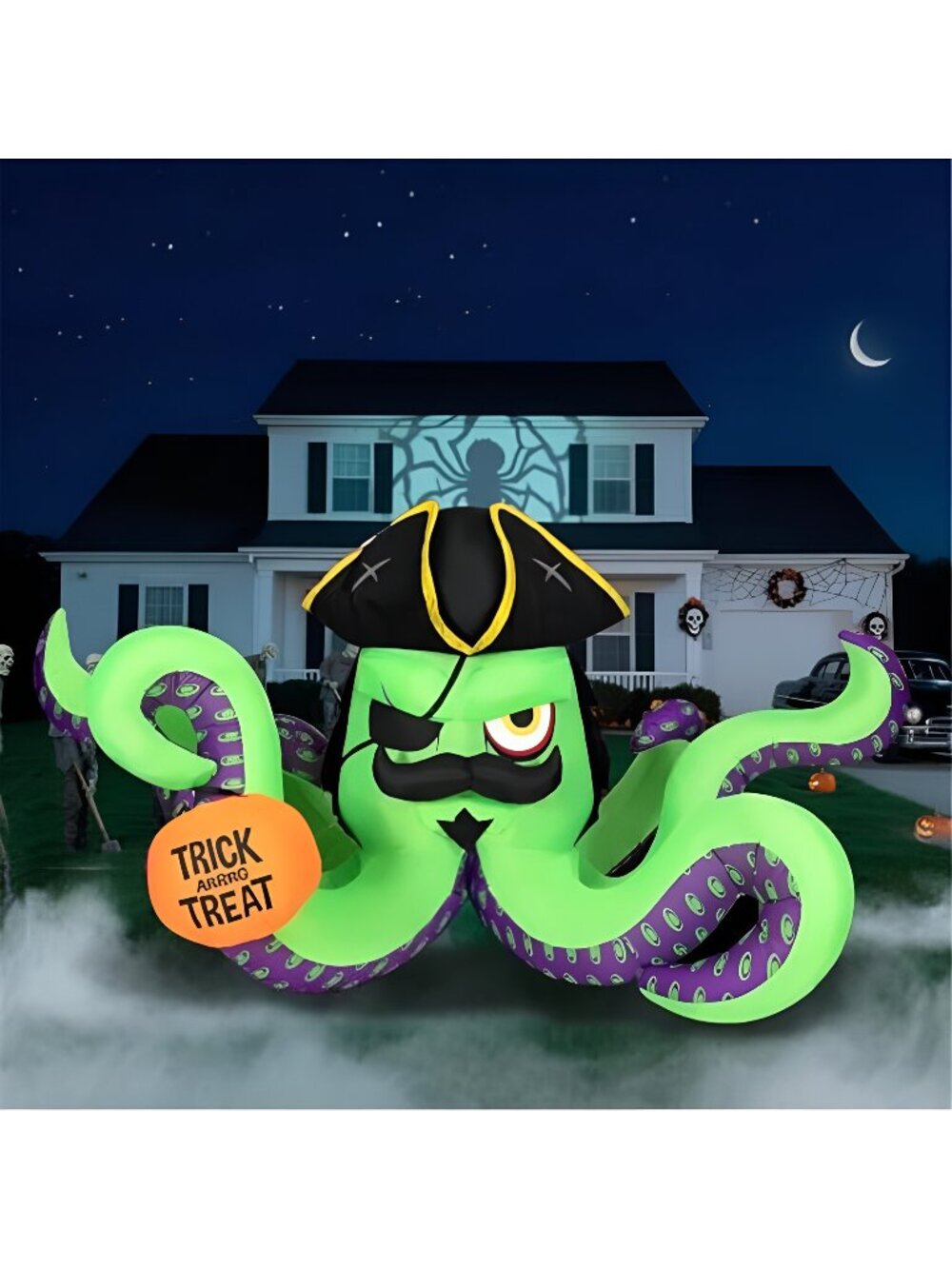 12FT Length Halloween Inflatable Pirate Octopus Outdoor Decoration